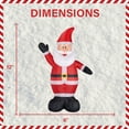 thumbnail image 3 of Fraser Hill Farm 12 ft Tall Inflatable Traditional Santa Claus, Outdoor Christmas Decoration with Lights, Perfect for Lawn and Yard Displays, FHFSANTA121-L, 3 of 15