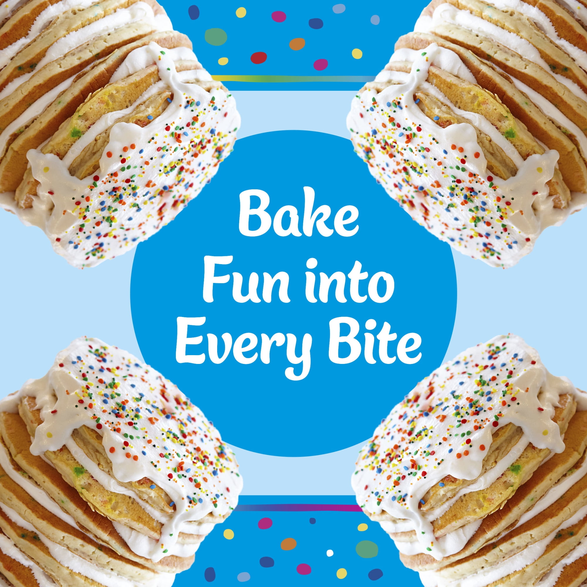 Pillsbury Funfetti Complete Buttermilk Pancake and Waffle Mix, 28 oz Box