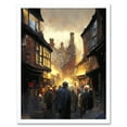 thumbnail image 1 of The Shambles York Medieval City Street Oil Painting Art Print Framed Poster Wall Decor 12x16 inch, 1 of 5