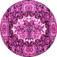 thumbnail image 1 of Ahgly Company Indoor Round Persian Pink Traditional Area Rugs, 8' Round, 1 of 4