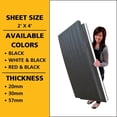 thumbnail image 6 of Kaizen Foam Sheet for Tool Box Organizers and Storage - Perfect for Professional Contractors and Technicians - 20mm Thickness, 2' x 4' Sheet Size, Black, 6 of 6