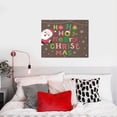 thumbnail image 4 of Kdxio Ho Ho Ho Merry Christmas Pattern Canvas Wall Art for Living Room Wall Decor for Bedroom Bathroom Modern Framed Canvas Art Prints Ready to Hang,Horizontal, 4 of 6