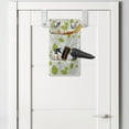 thumbnail image 2 of Floral Hanging Pocket Organizer, Flourishing Leaves on Branches Pattern Botanical Nature Themed Spring Feels, Printed Polyester Storage Bag with Pockets, 9" x 16", Lime Green White, 2 of 2