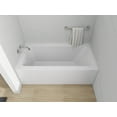 thumbnail image 3 of Vanity Art Acrylic Alcove Bathtub with 3 Side Tiling Flange, 60 x 32 inches Slip Resistant Surface 118-Degree Backrest Shower Tub, Reinforced Fiberglass Left Drain Soaking Tub, 3 of 8