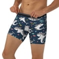 thumbnail image 3 of Cauagu Friendly Sharks Print Men's Boxer Briefs, Funny & Cute Underwear Elastic Waistband Briefs Ideal Gift for Men,1-Pack, 3 of 7