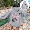 thumbnail image 2 of XIAOCHA Men's Floral Tokyo Graphic Hoodie Oversized Long Sleeve Hooded Pullover Soft Urban Casual Hoodies, 2 of 6
