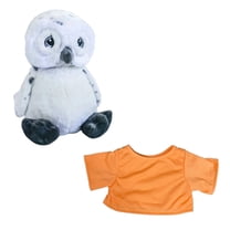 Ollie the Owl Stuffed Toy - 16-Inch Plush Animal and Orange T-Shirt - Soft, Cuddly Owl Plushie for Kids, Bird Lovers, and Collectors - Perfect Gift for Birthdays, Holidays
