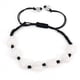 thumbnail image 1 of Xiao Hua Pulsera de cuentas hecha a mano, adecuada tanto para hombres como para mujeres, pulsera tejida con corazón de piedra natural, pulsera simple y ajustable (blanca), 1 of 5