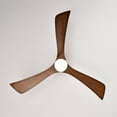 thumbnail image 5 of 52" Ceiling Fans with Lights and Remote Control, 6 Speeds, Quiet Reversible DC Motor, 3000K/4500K/6000K Bright LED Lighting, Nickel + Walnut, 5 of 6