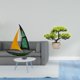 thumbnail image 2 of Figura de velero,Escultura de velero de hierro para decoración de oficina y hogar,Estatua de barco de escritorio para decoración de entrada de gabinete,Árbol bonsái artificial,Árbol, 2 of 8