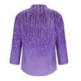 thumbnail image 2 of Craaazy Women's Fashion Prints Plus Size V-Neck Long Sleeve Comfy Shirts Gifts, 2 of 5