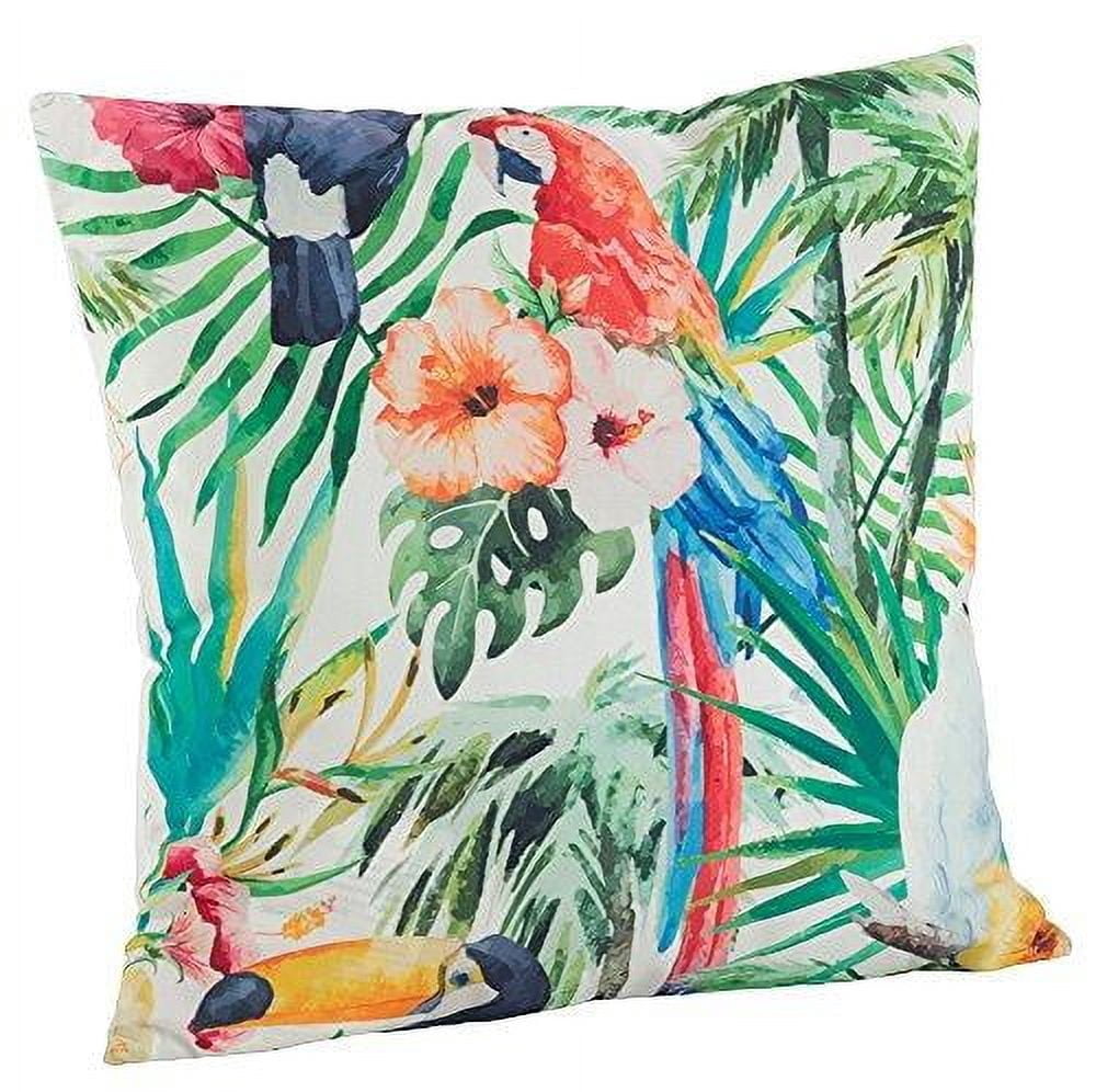Fennco Styles Home Indoor Outdoor DÃ©cor Tropical Print Throw Pillow