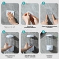 thumbnail image 4 of Dispensador de Jabón Líquido con Bomba de 500 Ml, Dispensador de Jabón Manual Resistente Al Agua, Dispensador de Líquido de Mano Multifunción para Baño, 4 of 5