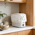 thumbnail image 4 of Toaster Cover 2 Slice, Spring Floral Dustproof Bakeware Oven Protector with Top Hook, Butterfly Summer Botanical Watercolor Waterproof Small Kitchen Appliance Toasters Dust Cover, 11"x6"x8", 4 of 9