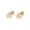 Gold, variant on 925 Sterling Silver Triple Bezel CZ Stud Earrings A1548-Gold