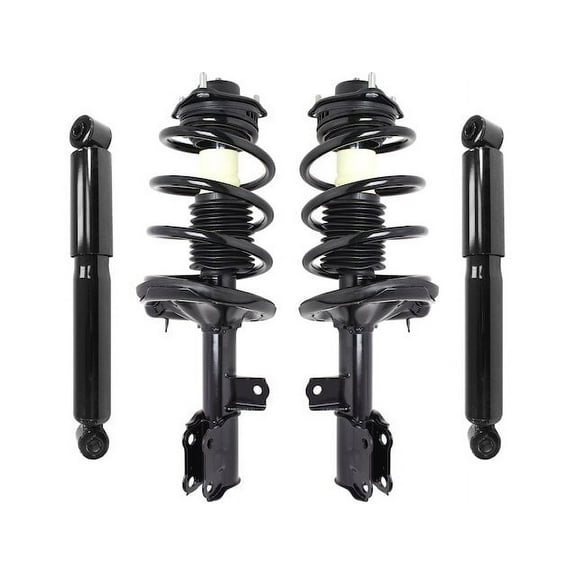 Front and Rear Suspension Strut and Shock Absorber Assembly Kit - Compatible with 2010 - 2013 Kia Forte Koup 2011 2012