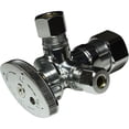 thumbnail image 6 of Dual Compression Outlet Angle Stop Valve, Plumbing Fitting, Quarter Turn, Single Handle Multi-Select Positions, Water Valve Shut Off 1/2" (5/8” OD) Inlet x (3/8" & 1/4") Outlets, 6 of 8