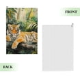 thumbnail image 2 of ONETECH Tiger Jungle Art Golf Towel Christmas 24x16in 1PC, 2 of 7