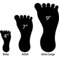 thumbnail image 3 of LiteMark 7" Durable Heavy Duty Vinyl Barefoot Footprint Floor Marking Decals - Pack of 12- Black, 3 of 8