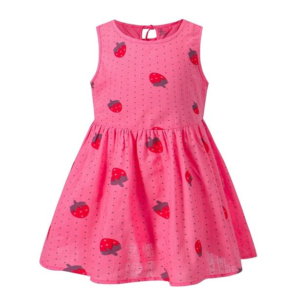 Vestidos de verano para niñas, vestidos de verano para niños, sin mangas, bonito estampado de paraguas, cuello redondo, vestido acampanado, vestidos de princesa de verano para niñas Tan Jianjun unisex
