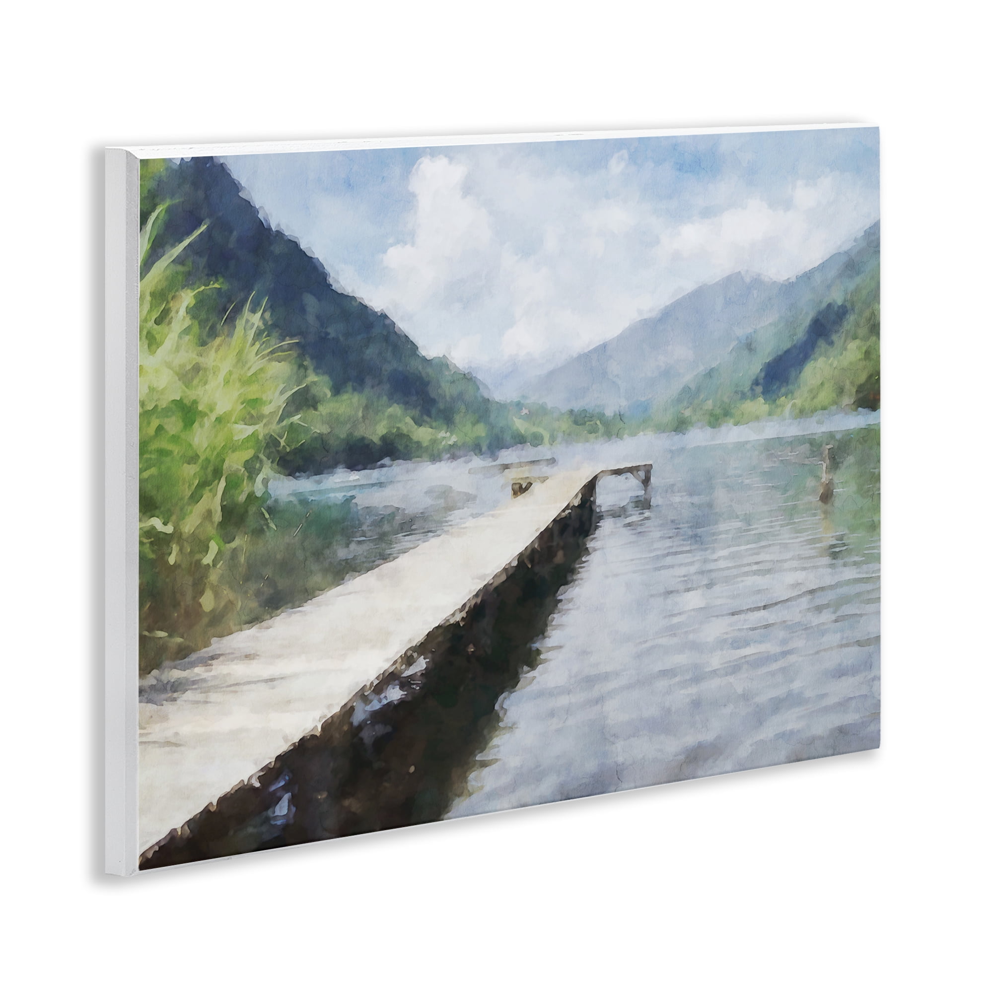 Stupell Industries Dappled Lake Dock Wall Plaque Art, design by Kim Curinga