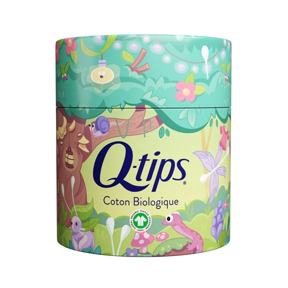 Q-tips Baby Organic Cotton Swabs, Soft & Gentle Cotton Swabs For Sensitive Skin & Baby Care, 200 Count