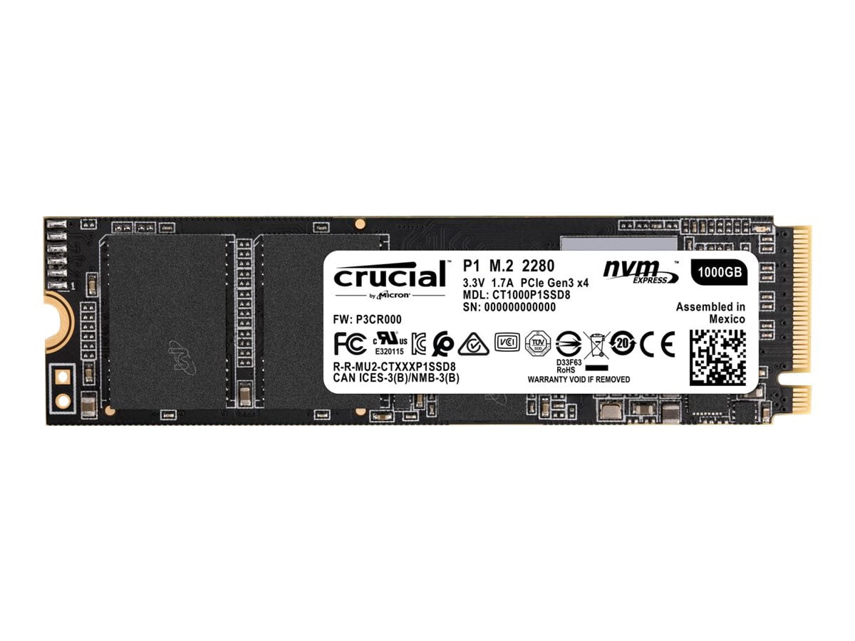 Crucial P1 1TB 3D NAND NVMe PCIe M.2 SSD - CT1000P1SSD8 - Walmart.ca
