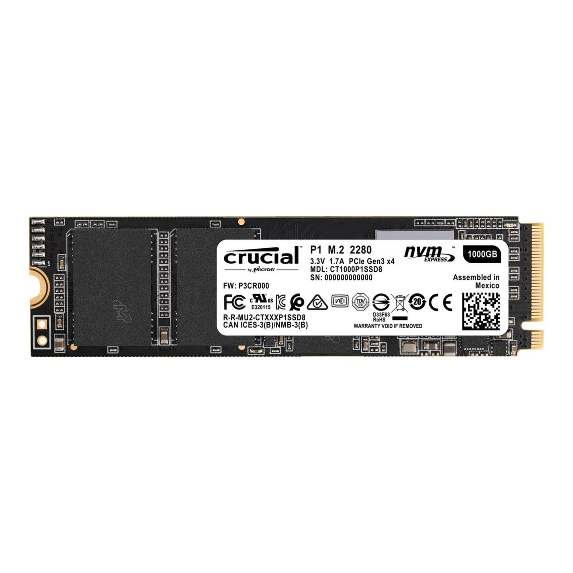 Crucial P1 1TB 3D NAND NVMe PCIe M.2 SSD - CT1000P1SSD8 - Walmart.ca
