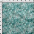 thumbnail image 4 of oneOone Polyester Spandex Dusty Teal Green Fabric Floral Sewing Craft Projects Fabric Prints By Yard 56 Inch Wide, 4 of 4