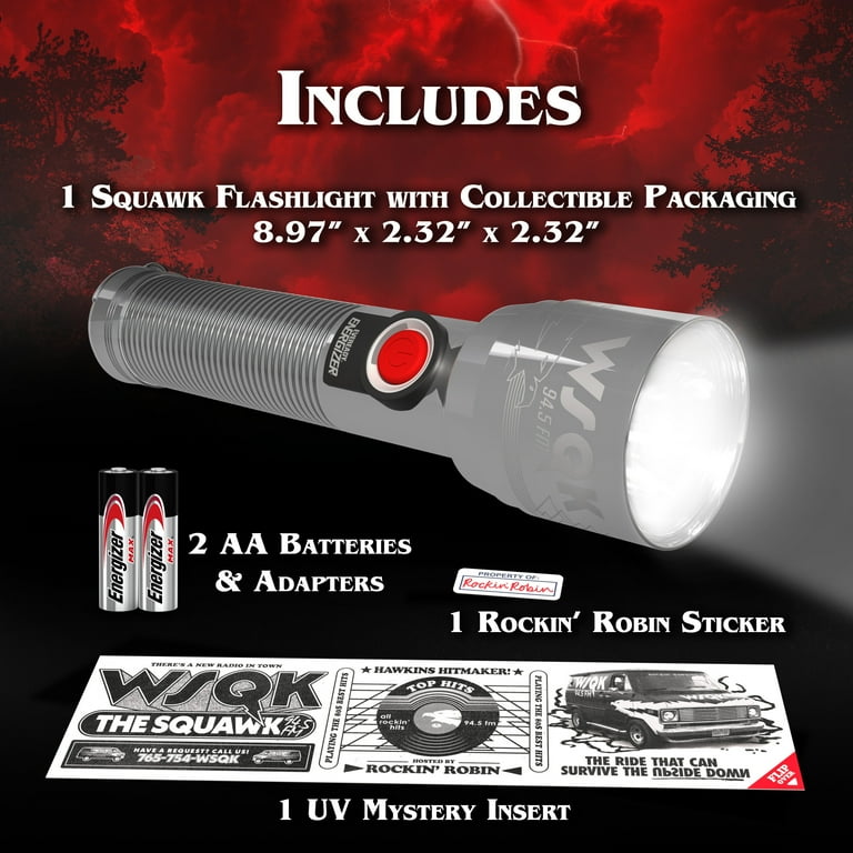 Netflix Stranger Things Energizer Squawk Retro LED Flashlight