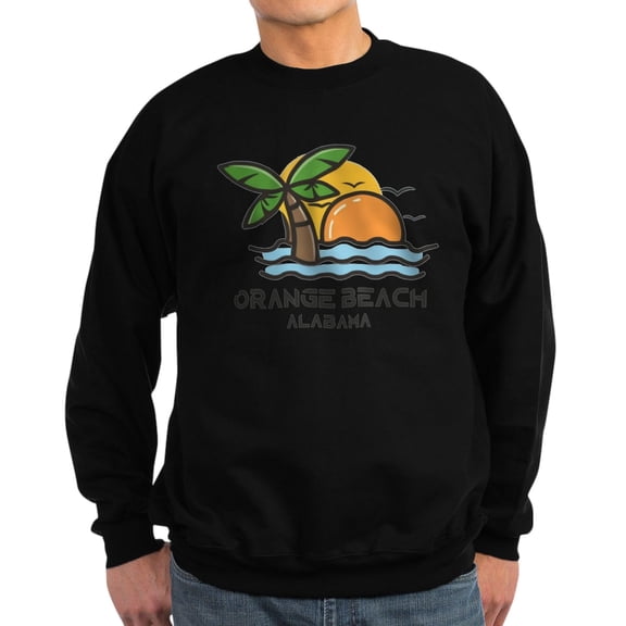 CafePress - Alabama Orange Beach Sweatshirt - Classic Crew Neck Sweatshirt