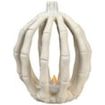 thumbnail image 3 of Northlight LED Lighted Skeleton Pumpkin Halloween Decoration - 6.25", 3 of 9