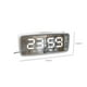 thumbnail image 3 of Reloj despertador digital LED con radio FM, pantalla de 7 pulgadas, carga USB, Blanco, 3 of 9