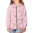 thumbnail image 3 of chaqlin Pugs Zip up Hoodies for Girls 6-7 Cute Long Sleeve Hoodie Kids Hooded Jacket Lightweight Loose Athletic Pullover Tops with Pockets, 3 of 5