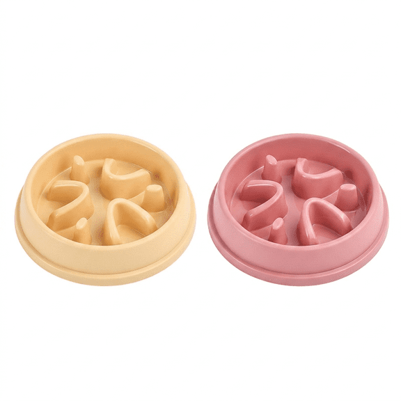 ROSEXIXI Slow Feeder Bowls 2 Pack Interactive Pet Food Dishes Anti-Choking Maze Design Slow Feeding Puppy Bowl Non-Slip for Small Medium Dogs Healthy Digestion Prevent Bloat