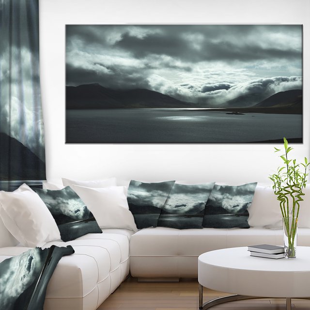 Stormy Iceland en Été - Impression sur Toile Seashore