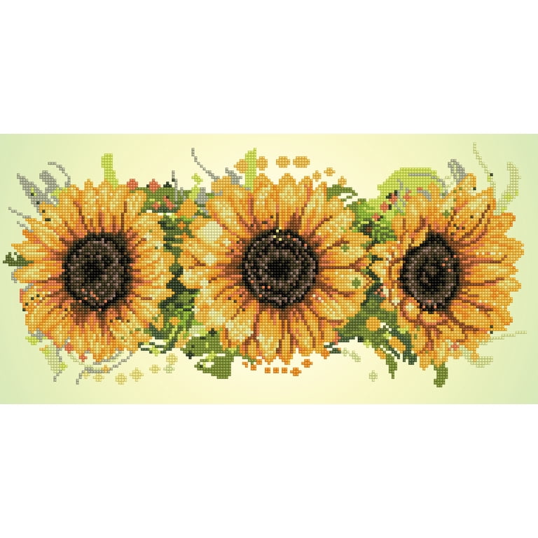 Diamond Dotz Sunflower Landscape Special Edition Painting photo 1