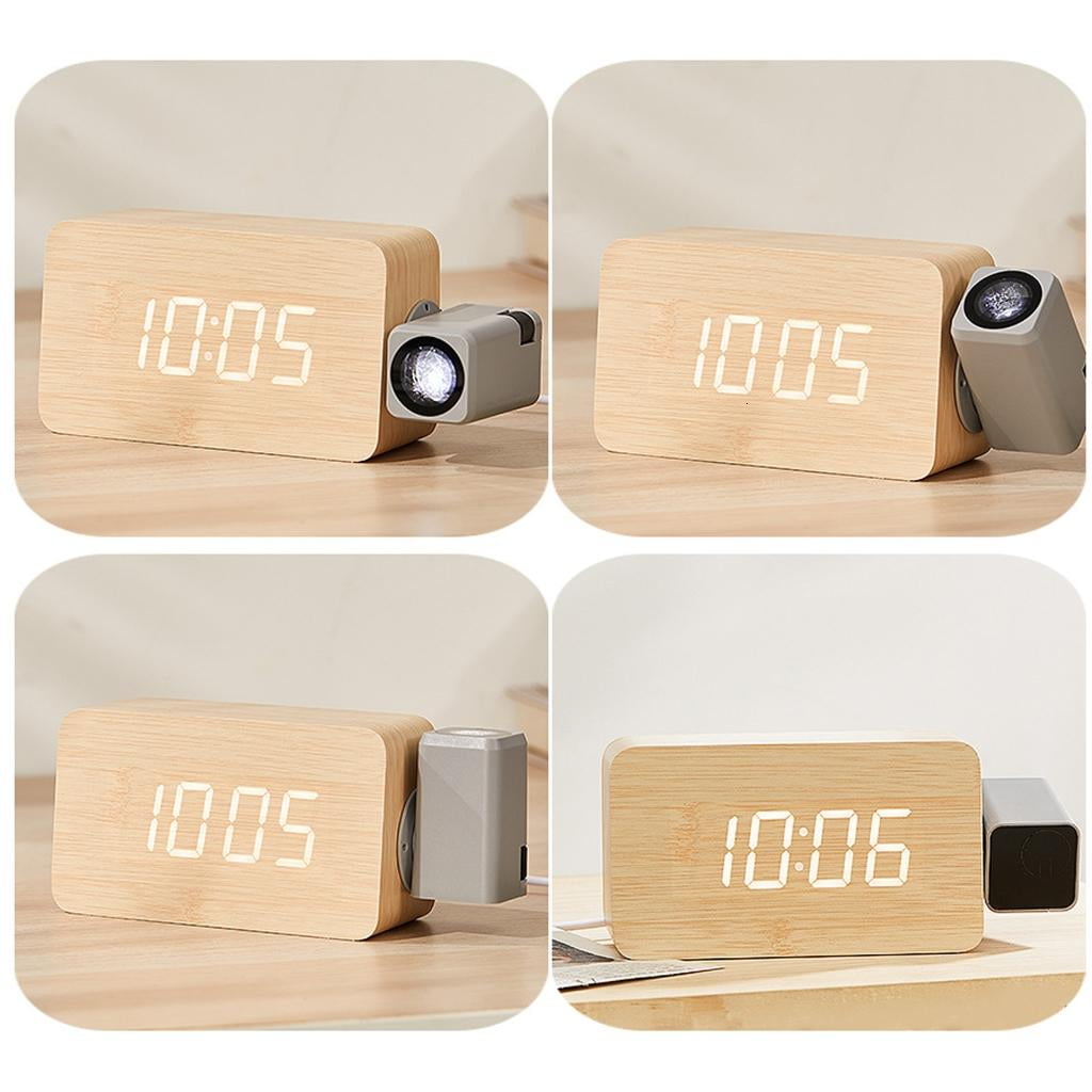 Projector Clock,Digital Alarm Clocks Projection on Ceiling Wall with Night Light