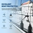 thumbnail image 3 of FAIZHI Boat Fenders 4 Pack, Boat Bumpers Fenders with 4 Ropes, Inflatable Ribbed Marine Boat Bumpers for Pontoon Boat Fenders Inflatable, Black, 3 of 8