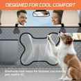 thumbnail image 4 of Hard Bottom Dog Car Seat Cover for Back Seat – Waterproof Nonslip Hammock Extender for Trucks & SUVs, Heavy Duty Pet Protector, Gray Oxford Fabric, 4 of 10