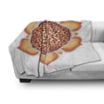 thumbnail image 3 of Lotus Soft Flannel Fleece Throw Blanket, Pomegranate Tibetan Mandala Renewal of Life Universe Balance, Cozy Plush for Indoor and Outdoor Use, 50" x 60", Orange Vermilion, by Ambesonne, 3 of 6