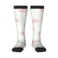 thumbnail image 1 of Fotbe Cute Pigs Calcetas Divertidas Estampadas para Hombre y Mujer, Calcetas de Algodón hasta la Rodilla para Caminar, Correr, Enfermería y Embarazo, 1 of 6