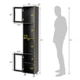 thumbnail image 3 of Costway 71'' Tall Tower Bathroom Storage Cabinet Organizer Display Shelves Bedroom Black, 3 of 11