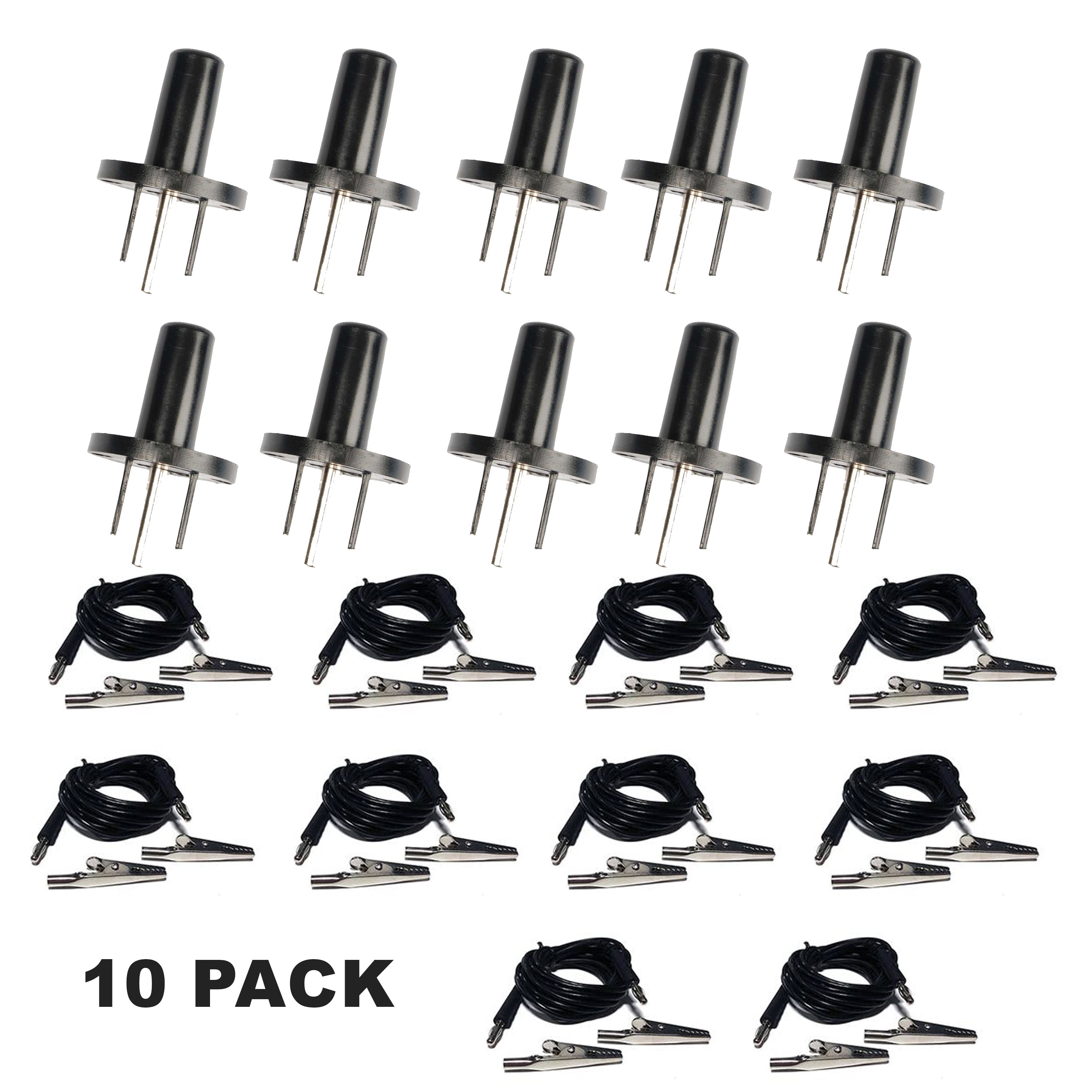 Static Care ESD Grounding Cable with Alligator Clip 8' Long with Banana