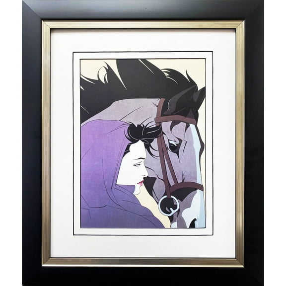Patrick Nagel "Untitled #113" CUSTOM FRAMED Art Deco Print Generic