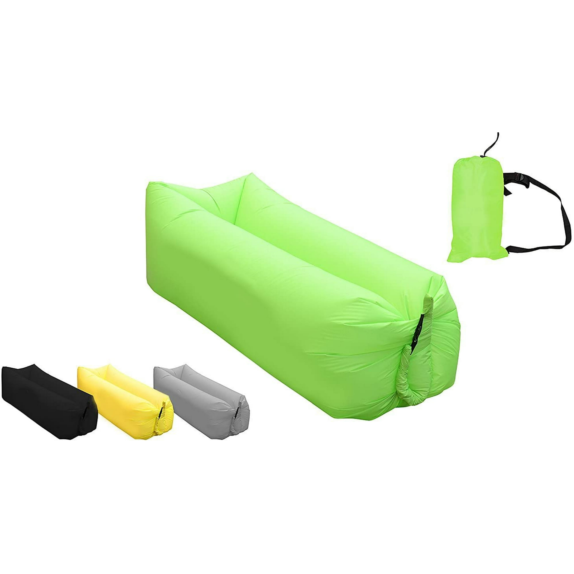 Fast Inflatable Lounger Portable Outdoor Indoor Wind Bed Lounger Air Bed Sofa Air Sleeping Sofa Inflatable Couch Lazy Bed Camping Accessories Portable Hammock Beach Park. Walmart