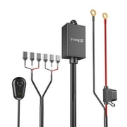TYPE S - Elevate 2-Light Output Wiring Harness - Wireless Remote or Wired Control Options, Dual Mode Control, Strobe Mode, Universal, 12V