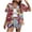 A03, variant on Hawaiian Shirts for Women Hawaiian Button-up Shirt Casual Short Sleeve Floral Tropical Print Summer Shirt