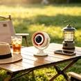 thumbnail image 3 of Rechargeable Desk Fan, Portable Mini Table Fan with LED Light and Digital Display, Stepless Speed Control USB-C Fan for Office, Bedroom, Home, Travel, 3 of 8