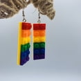 thumbnail image 4 of Pride Earrings for Women - Gay Rainbow Earrings - Pride Jewelry - Rainbow Jewelry (Pride Earrings), 4 of 9